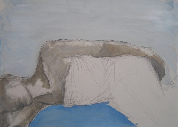 olej na tekturze  50x70