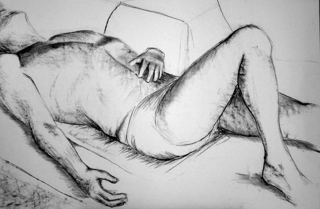 rysunek wÄ?glem  100x70