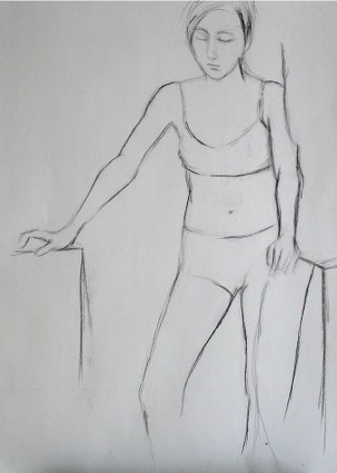 rysunek wÄ?glem  100x70