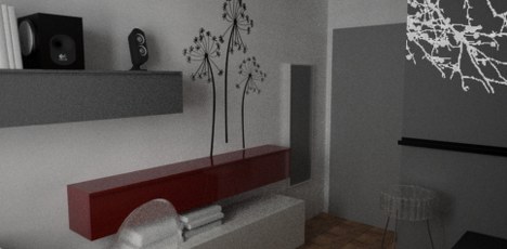 mieszkania 80 m²<br>wizualizacja pokoju pietnastolatki